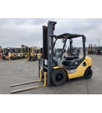 Xe nâng cũ 2.5 tấn Komatsu FD25C-17, nâng cao 4 mét, dịch giá, số sàn, sản xuất tại Nhật Bản 11/2009